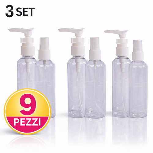 Kit contenitori viaggio 100ml - kit,